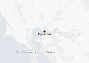 Map: 3.5-Magnitude Earthquake Strikes the San Francisco Bay Area