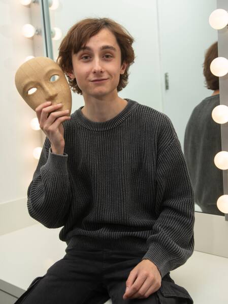 Spencer Delorenzo poses for a portrait on Friday, April 11, 2025, in New York. (Photo by Andy Kropa/Invision/AP)