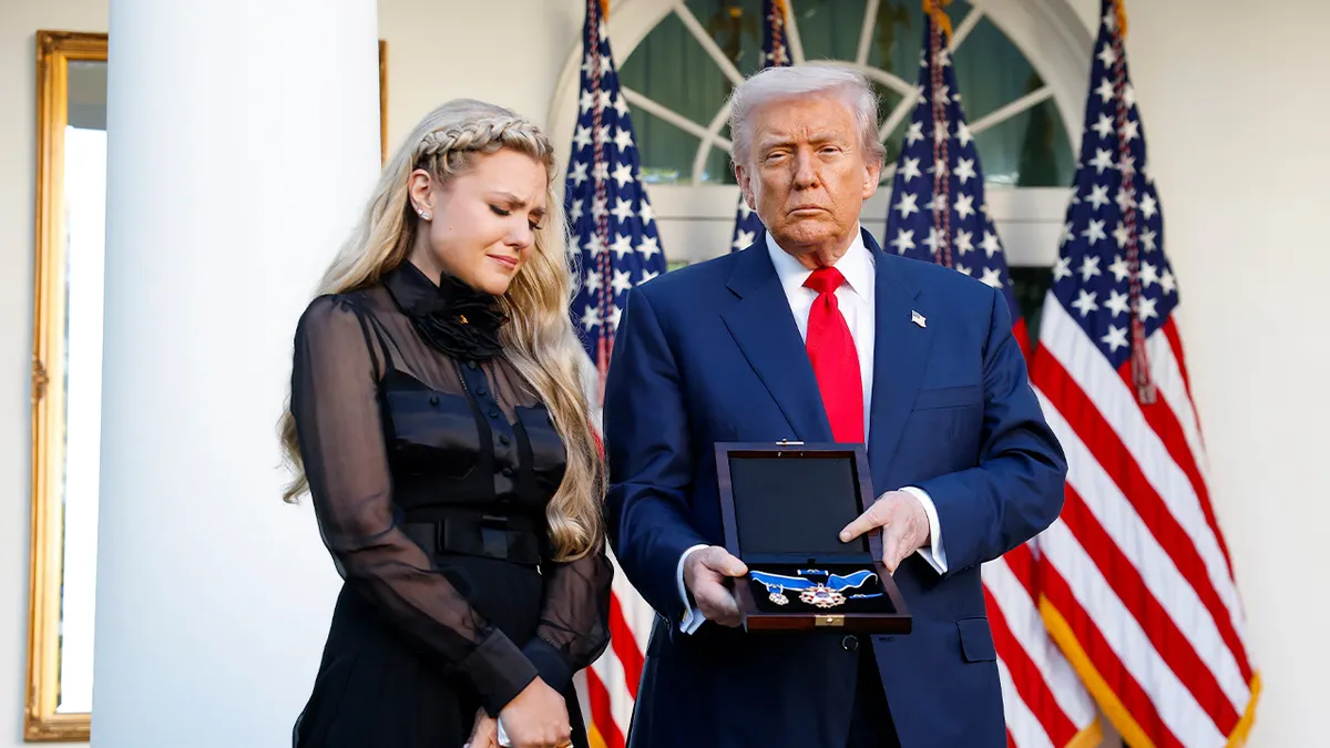 Trump and Erika Kirk at the White House