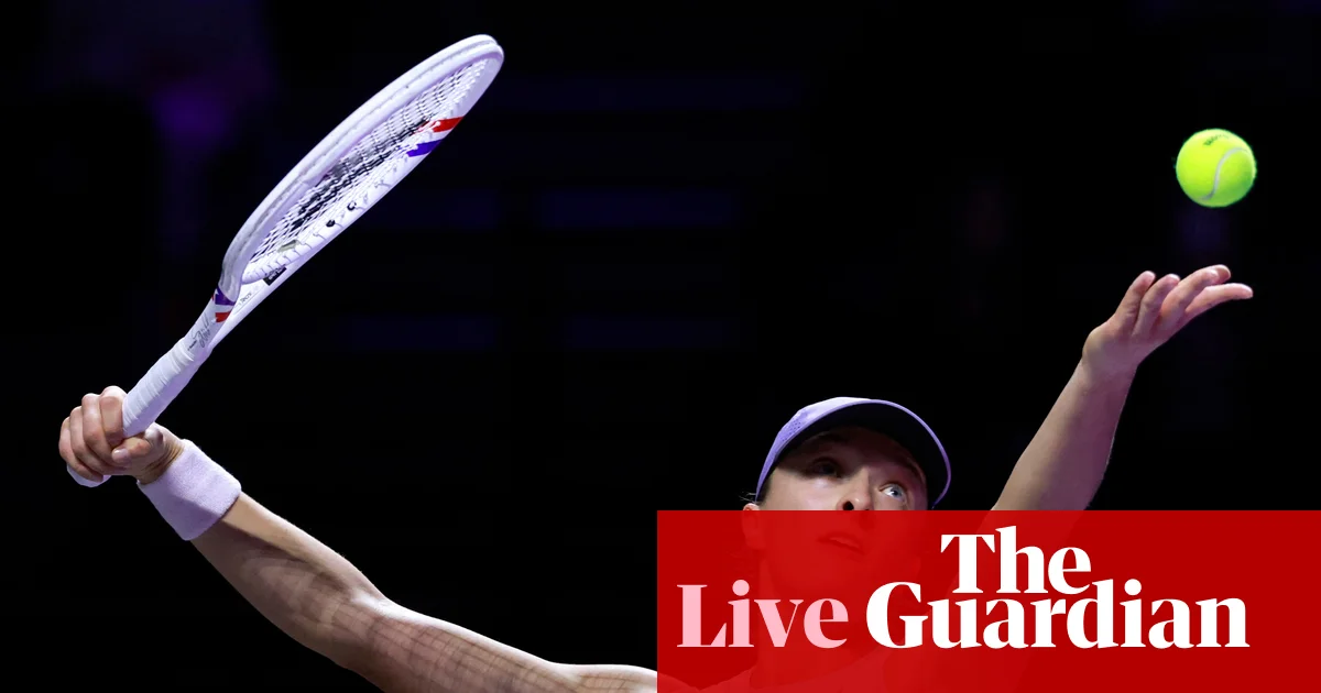 WTA Finals tennis: Iga Swiatek v Amanda Anisimova; Elena Rybakina beats Ekaterina Alexandrova – live | WTA Finals