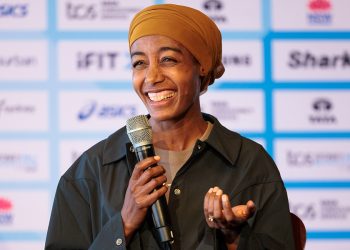 Sifan Hassan spoke to reporters on Friday