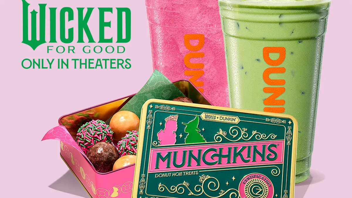 Dunkin' unveils 'Wicked' themed menu, merch to celebrate franchise
