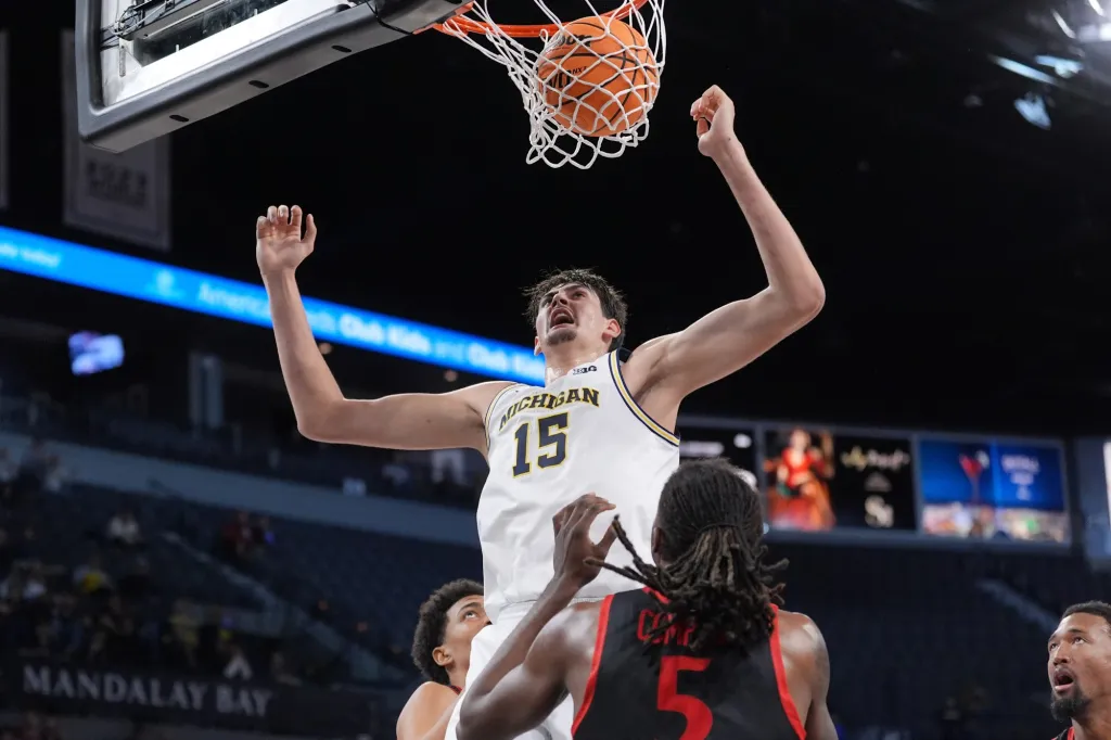 Wolverines rout Aztecs in Players Era Festival opener