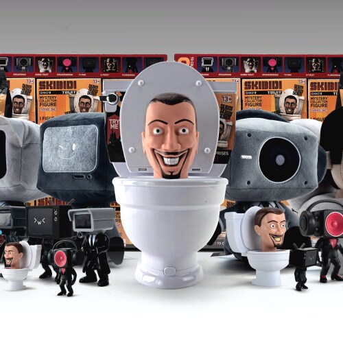 Fans of the YouTube phenomenon, Skibidi Toilet, can now buy the official toy line at Walmart, Target and Amazon. The line includes the Mystery Surprise Toilet, Collector Figures, Mystery Plush and more.