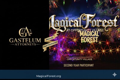Proud to partner with Opportunity Village's Magical Forest for our second year!  Gastelum Attorneys is dedicated to supporting our Las Vegas community. Come experience the magic and support a great cause! #GastelumAttorneys #MagicalForest #OpportunityVillage #LasVegas #CommunitySupport