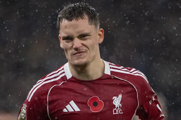 Florian Wirtz grimacing.