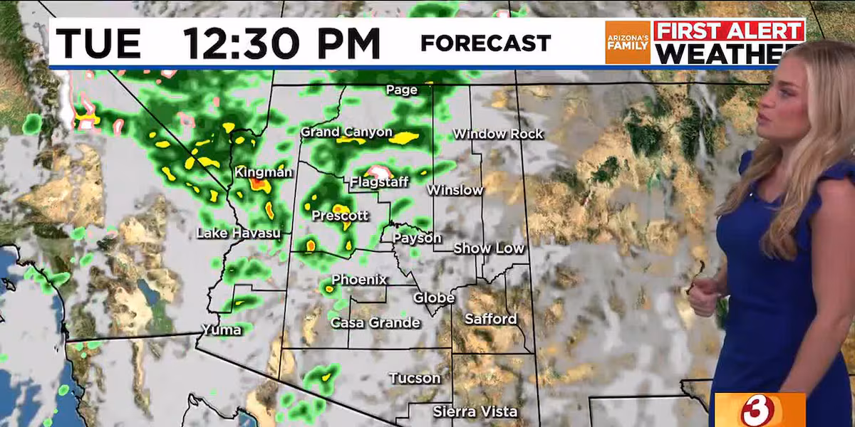 Rainy days, cooler temps on the way to Phoenix area