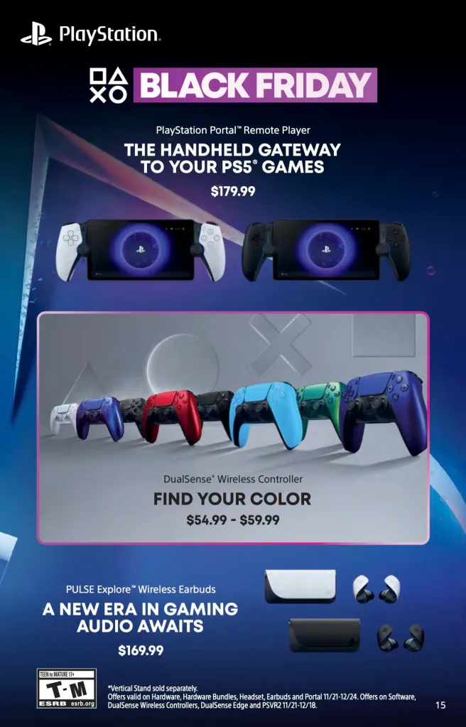 GameStop 2025 Black Friday ad