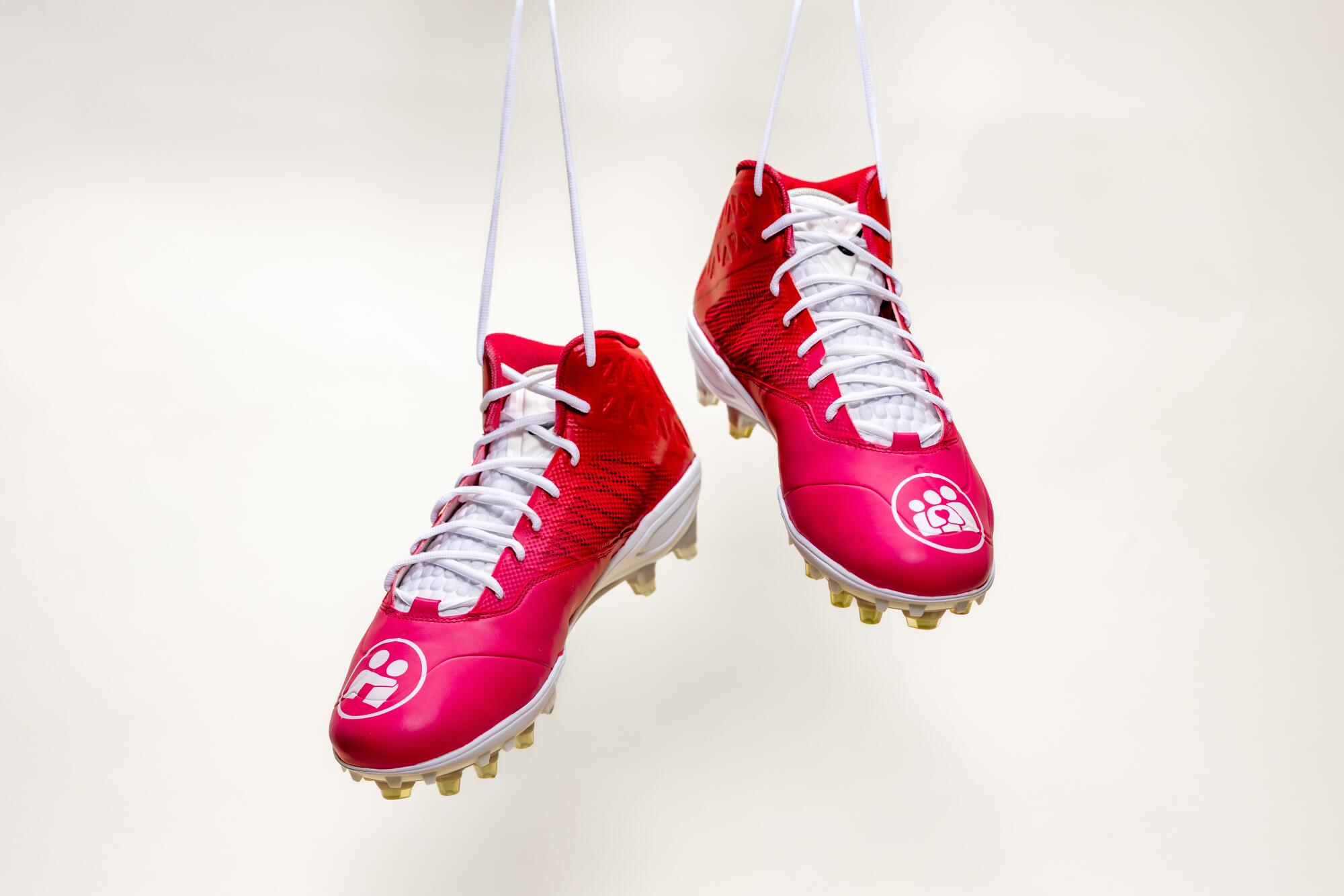 Rams defensive end Kobie Turner's cleats for the NFL's 2025 "My Cause My Cleats" campaign.