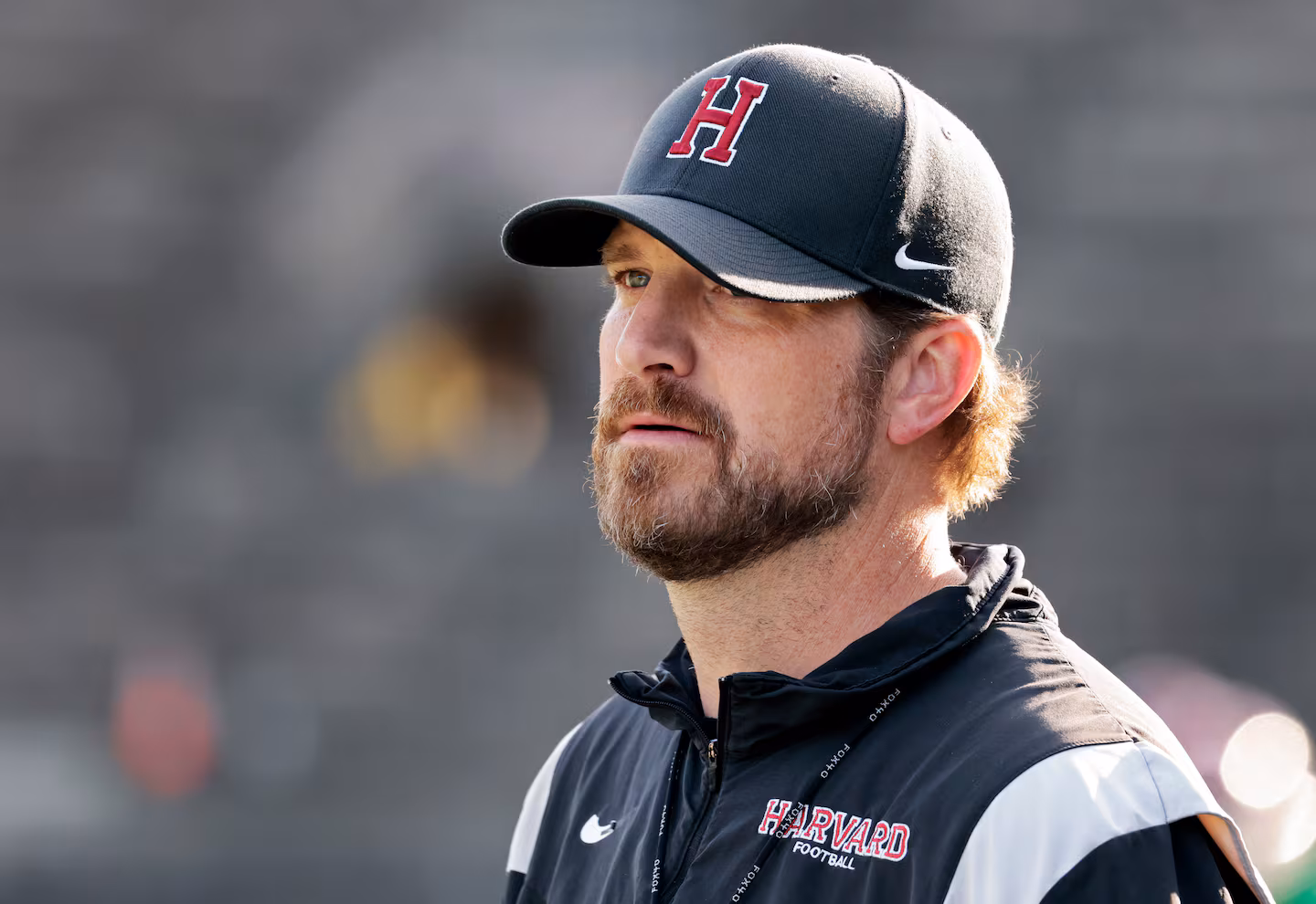 Andrew Aurich is in his second season as Harvard's coach.