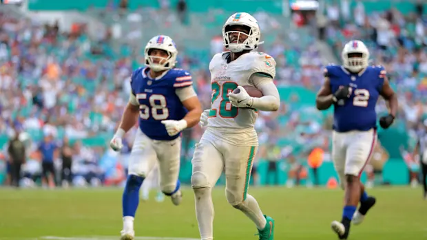 Miami Dolphins running back De'Von Achane, Fantasy Footbal