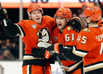 Cutter Gauthier capitalizes on Mitch Marner's mistake to give Ducks 4-3 OT win over Golden Knights