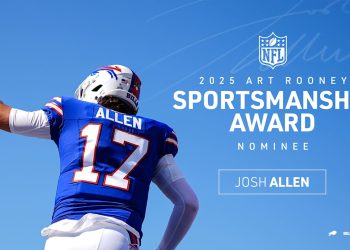 Josh Allen earns second consecutive nomination for NFL's Art Rooney Sportsmanship Award 