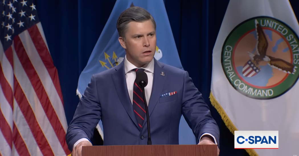 On ‘S.N.L.’, Pete Hegseth Says Iran ‘Isn’t a War, It’s a Situationship’