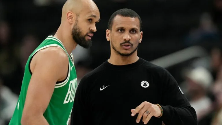 Derrick White, Joe Mazzulla talk WWE appearance at TD Garden