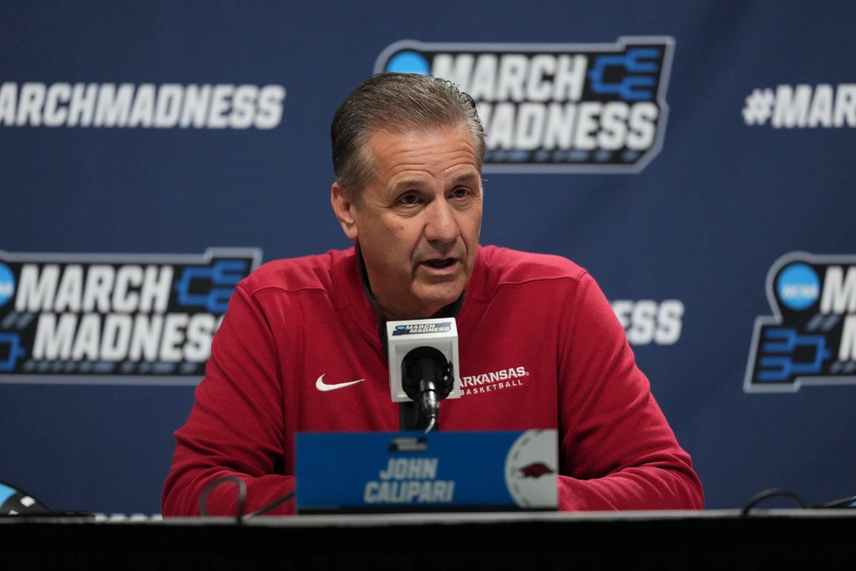 John Calipari is back in business at Arkansas, sounding loud, proud and at peace