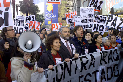 ‘No to war’ Pedro Sanchez