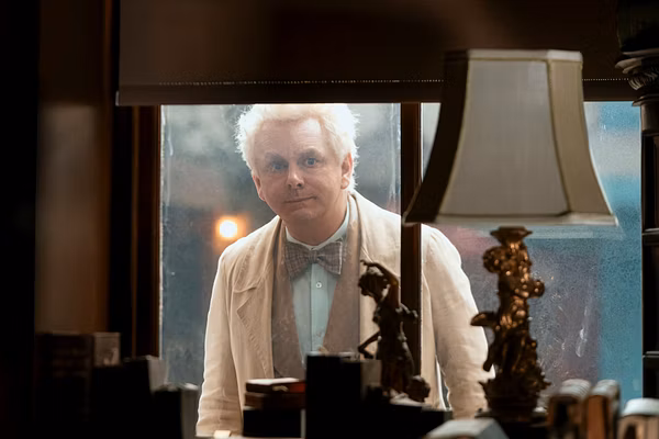 Good Omens 3 Preview Image: Sheen's Aziraphale Takes a Peek Inside