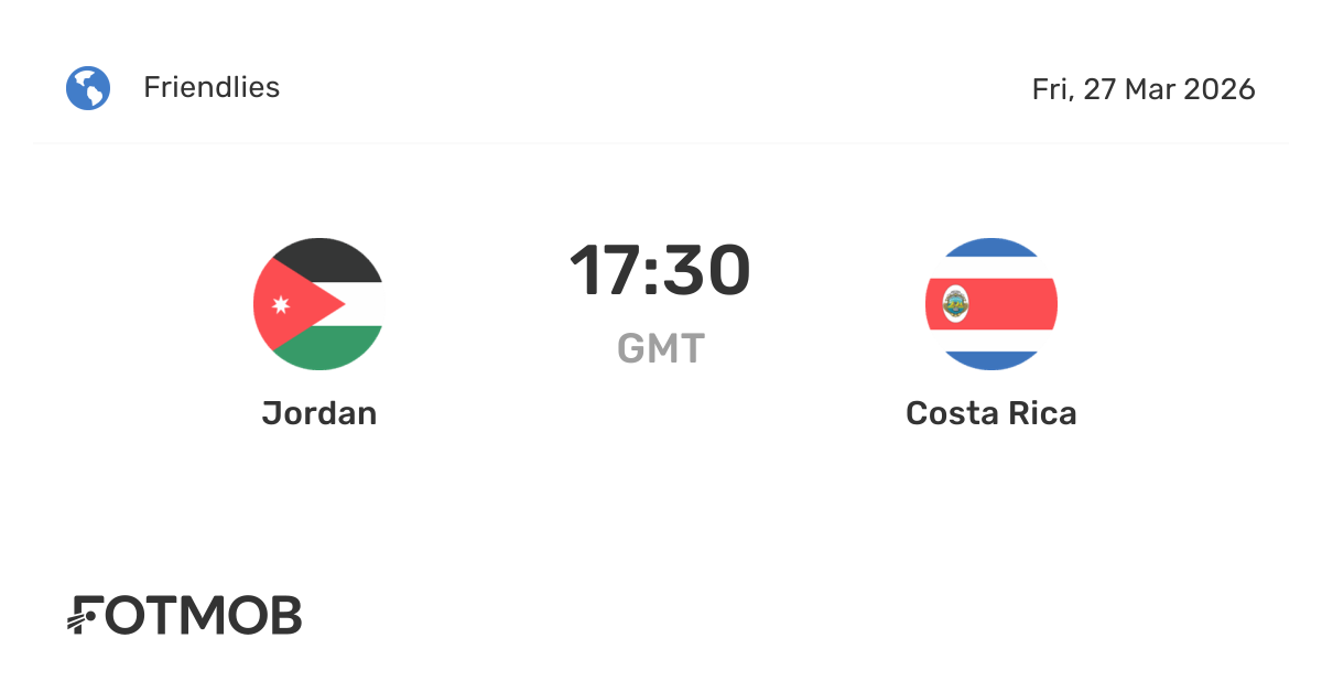 Jordan vs Costa Rica - live score, predicted lineups and H2H stats