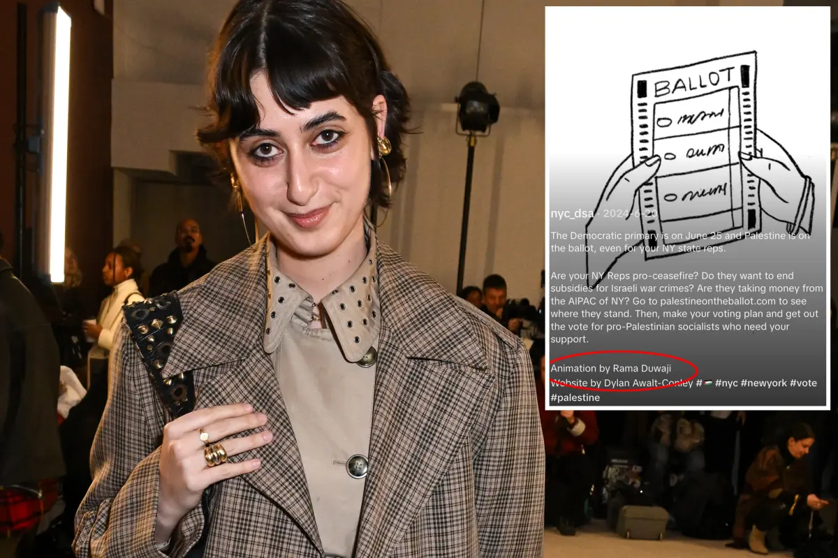 NYC first lady Rama Duwaji created artwork for DSA's anti-Israel campaign