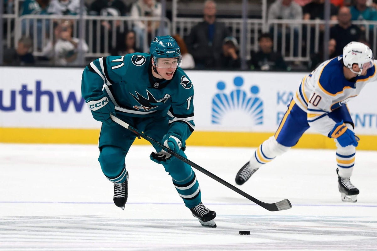 Macklin Celebrini becomes sixth teenager to score 100 points in NHL season